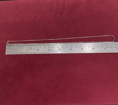 92.5 Sterling Silver Italian Box Chain - 20 inches