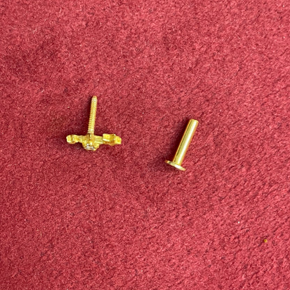 92.5 Silver Gold Plated Star Constellation Studs pair