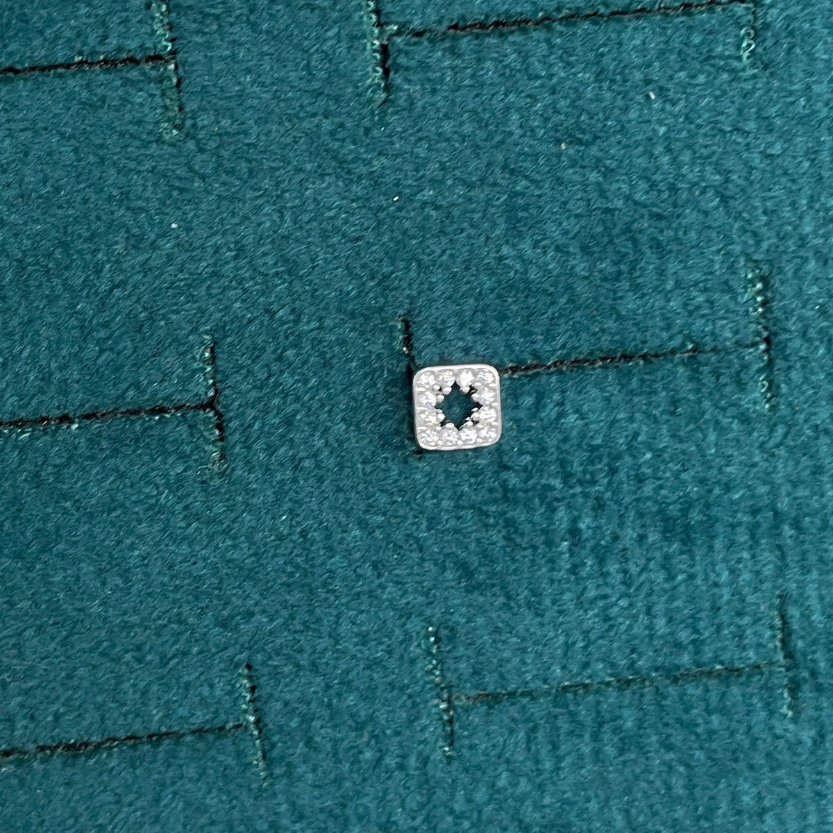 92.5 Silver Rhombus Shape Studs | Stylish Geometric Design | Jewellery pair