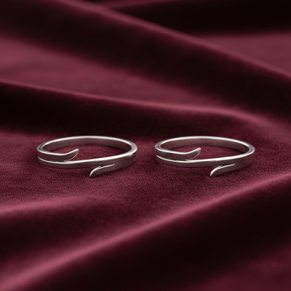 92.5 silver stylish classy toe rings