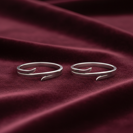 92.5 silver stylish classy toe rings
