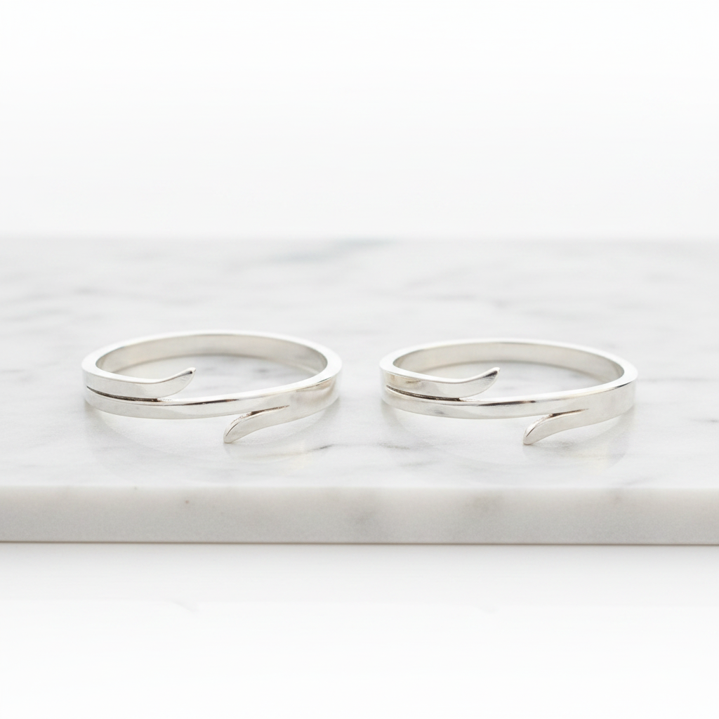 92.5 silver stylish classy toe rings