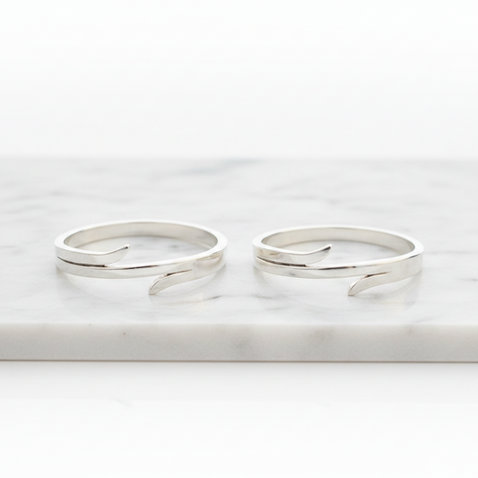 92.5 silver stylish classy toe rings