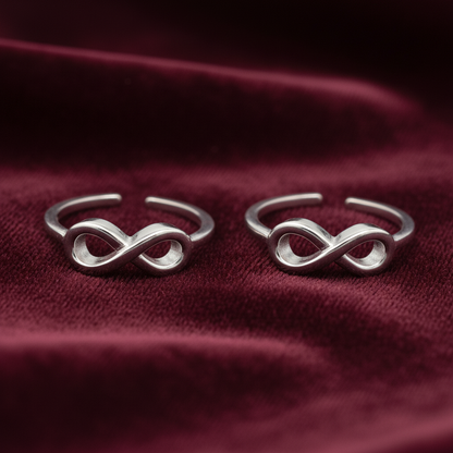 92.5 Silver Inifinity Toerings
