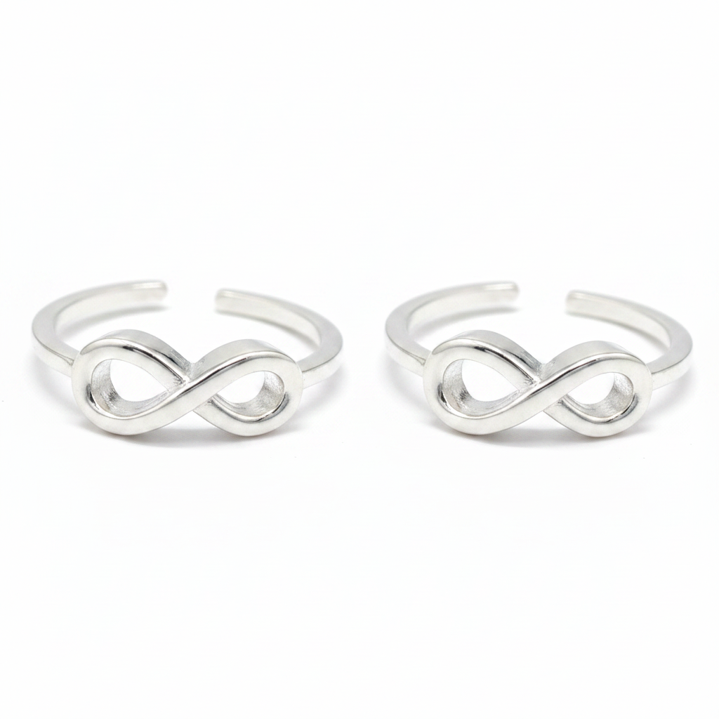 92.5 Silver Inifinity Toerings
