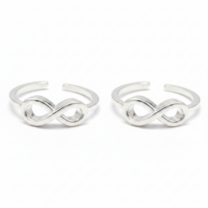 92.5 Silver Inifinity Toerings