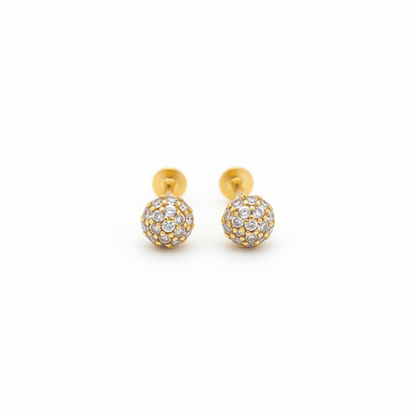 92.5 Silver Gold Plated 2-in-1 Stud & Bugadi Pair| Dual Wear Versatile Design | Jewellery