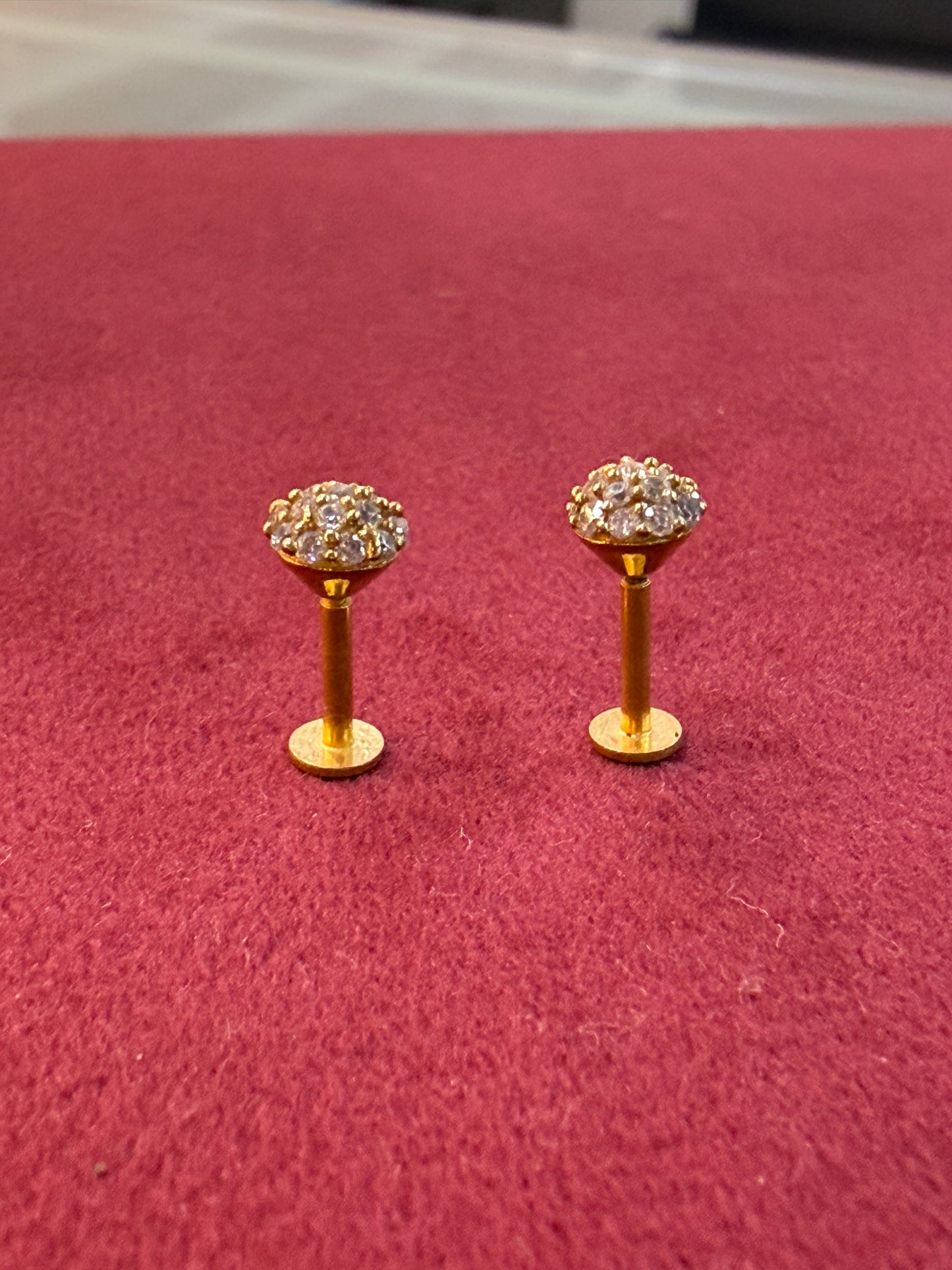 92.5 Silver Gold Plated 2-in-1 Stud & Bugadi Pair| Dual Wear Versatile Design | Jewellery