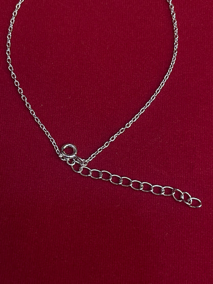 925 Sterling Silver Evil Eye Rakhi | CZ Stone Chain Rakhi for Raksha Bandhan