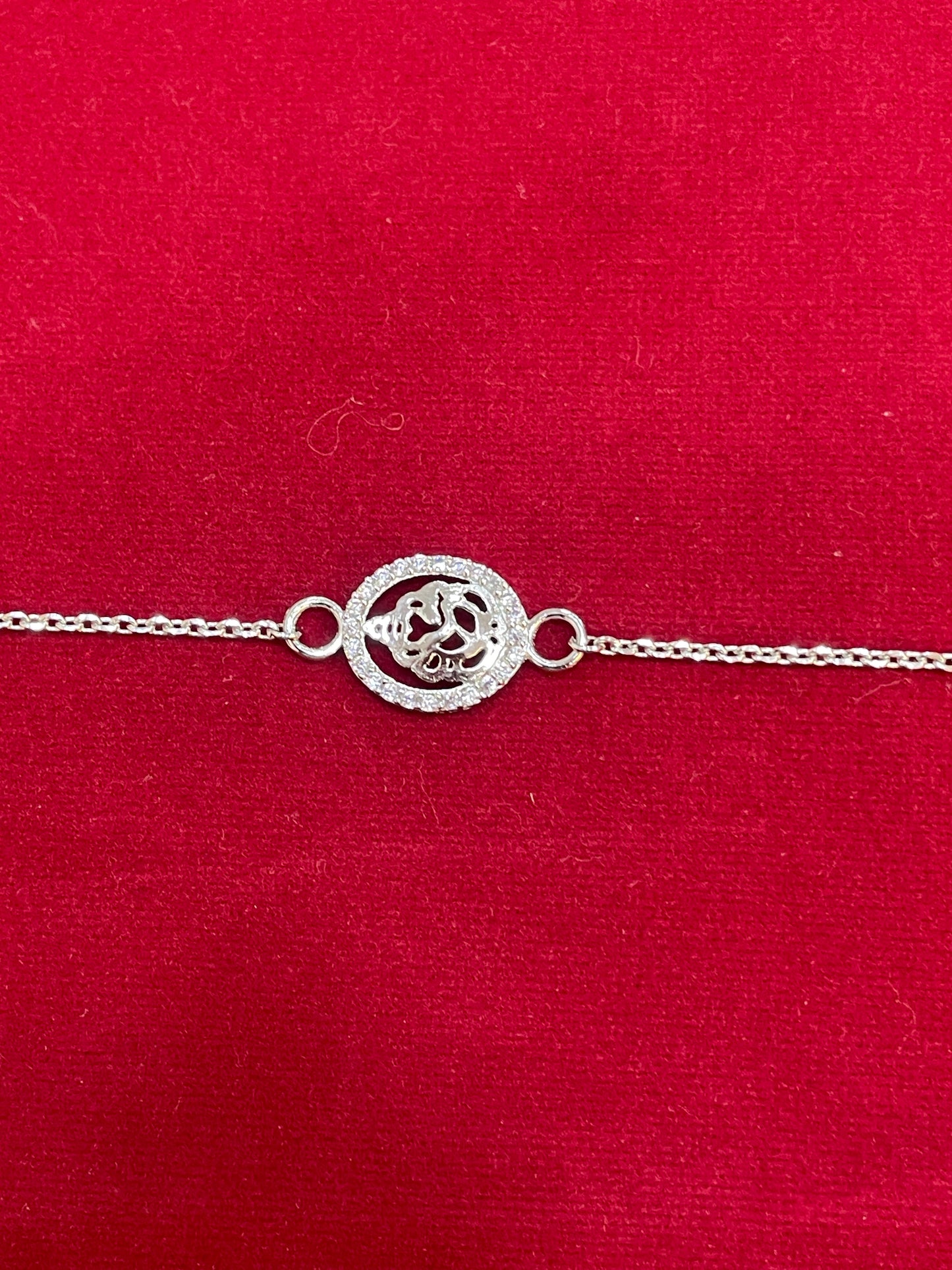 925 Sterling Silver Ganesh Rakhi | Handcrafted Silver Rakhi for Raksha Bandhan