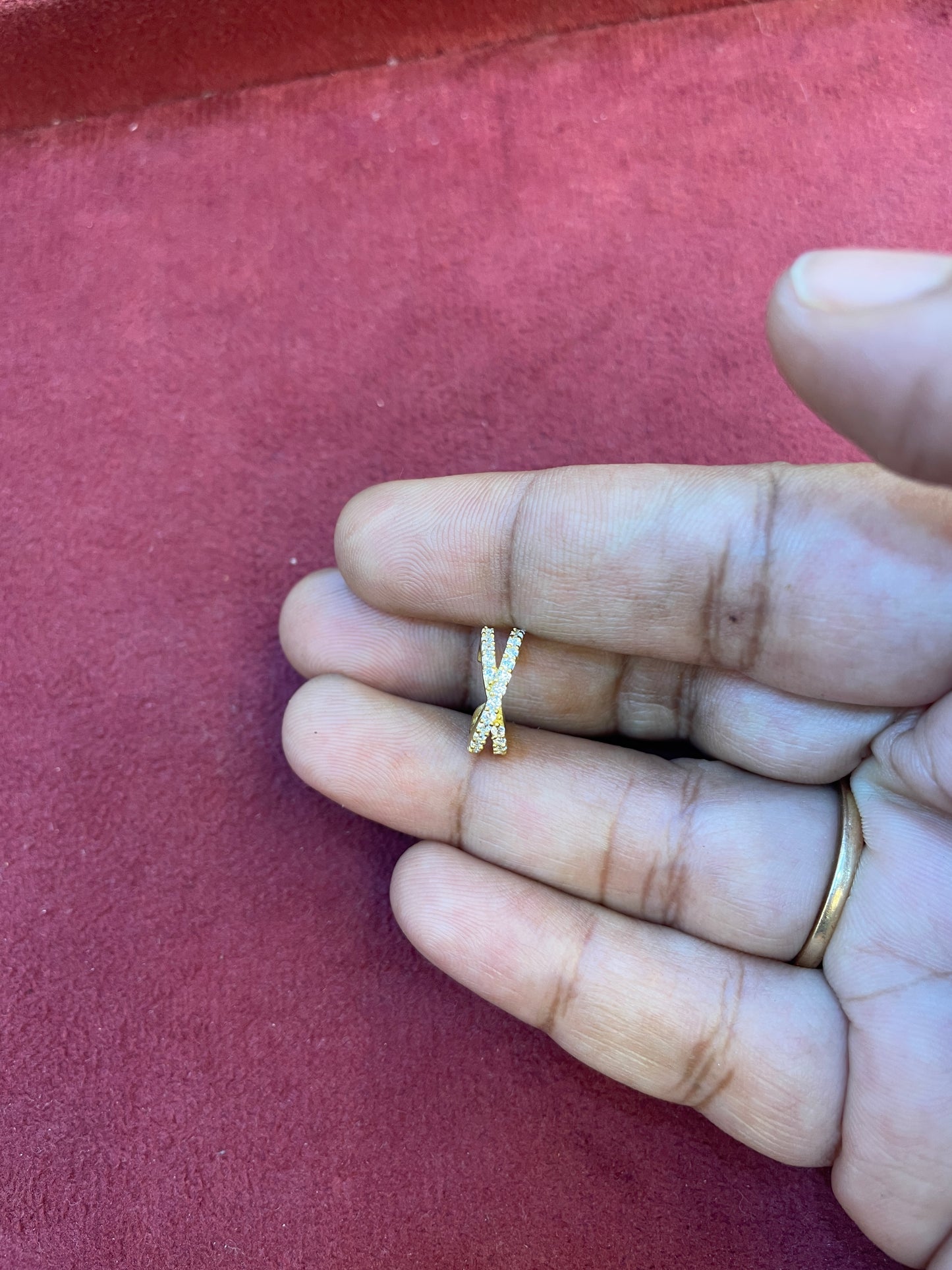 92.5 Silver Gold Plated Ear Cuff | Stylish Modern Non-Piercing Design | Jewellery