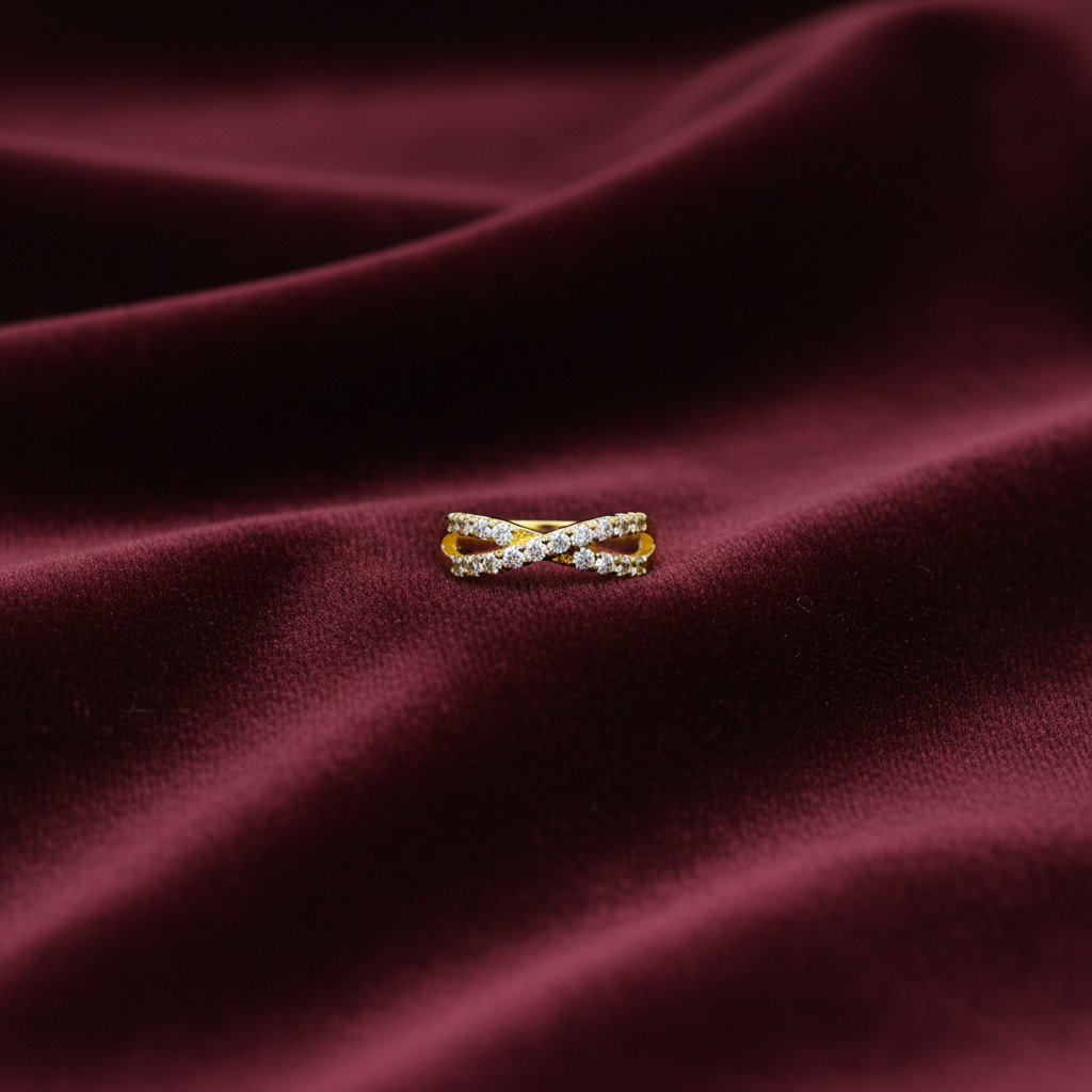 92.5 Silver Gold Plated Ear Cuff | Stylish Modern Non-Piercing Design | Jewellery