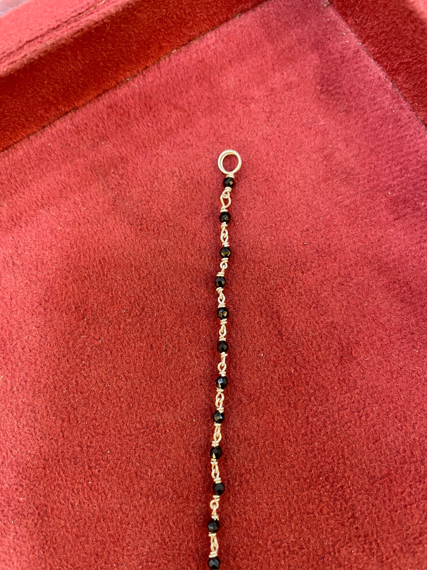 92.5 Silver Black Beads Anklet (Single Piece) | Stylish Traditional Design | Jewellery