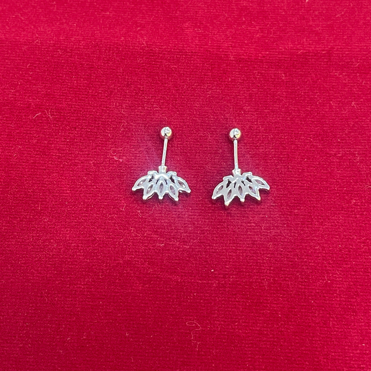 92.5 Silver Five Leaf Bugadi | Stylish Nature Design | Elegant Jewellery pair