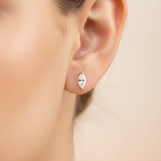 925 silver drop studs