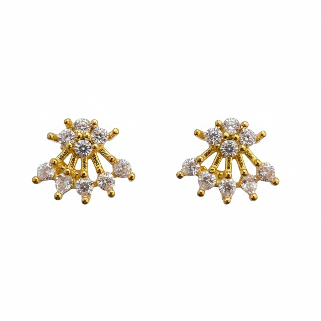 925 Silver gold plated studs