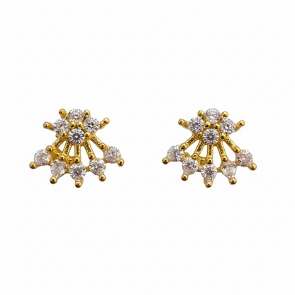 925 Silver gold plated studs