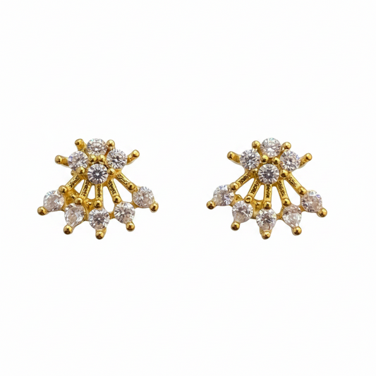 925 Silver gold plated studs