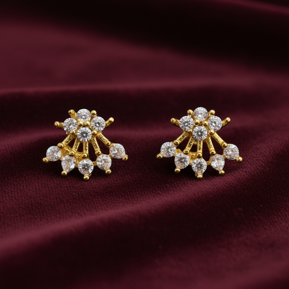 925 Silver gold plated studs