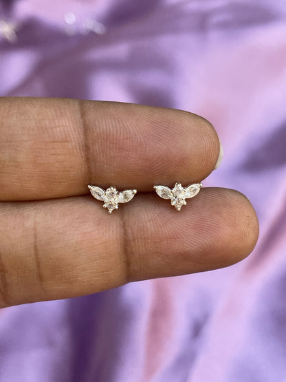925 Silver bat studs