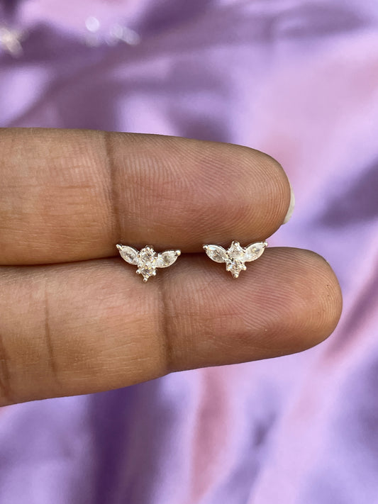 925 Silver bat studs