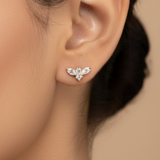 925 Silver bat studs