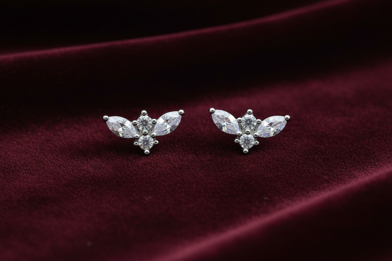 925 Silver bat studs