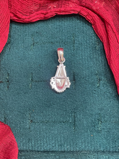 92.5 Oxidised Silver Balaji Pendant