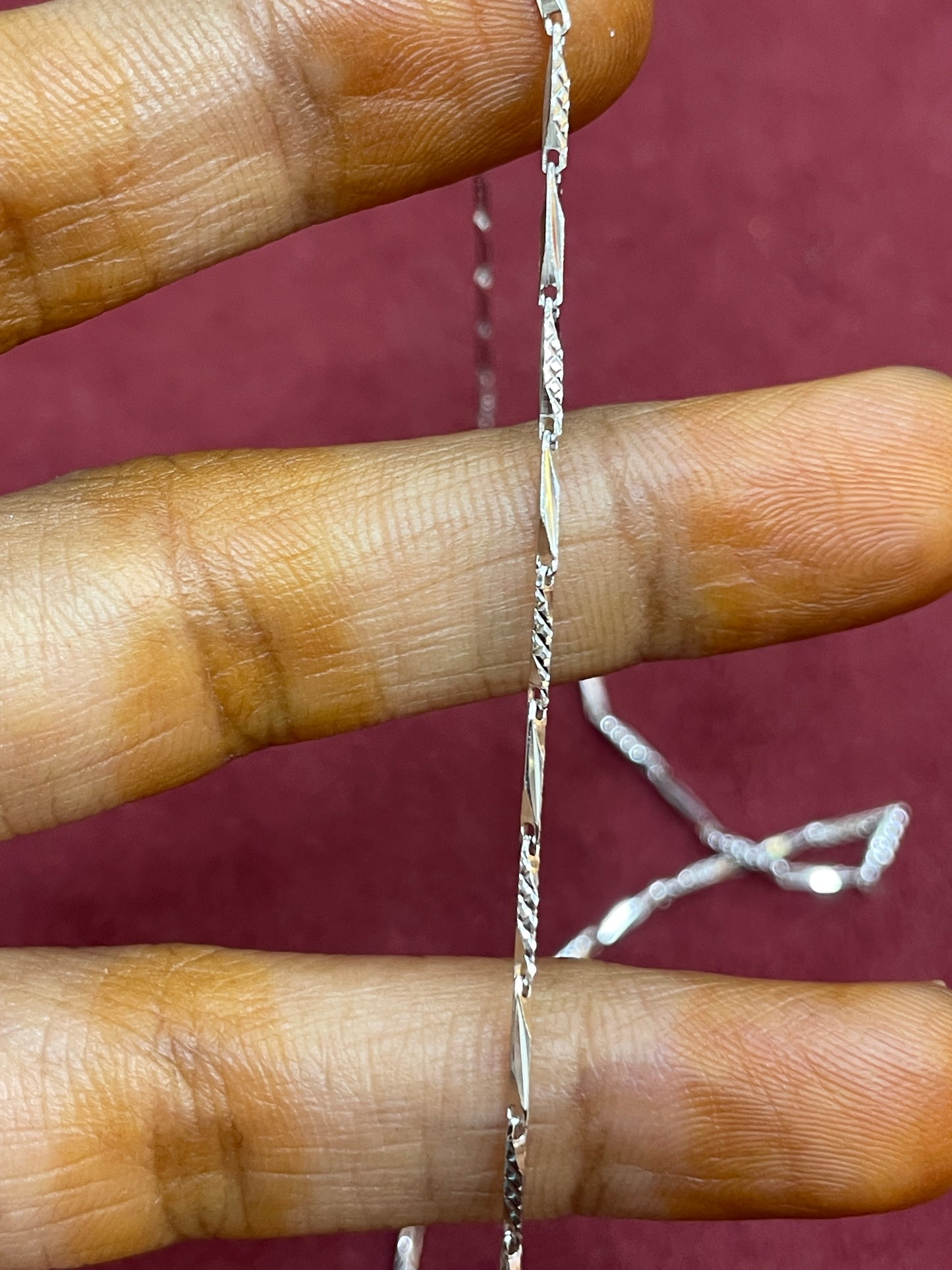 925 Silver Unique Italian Chain - 18 inches