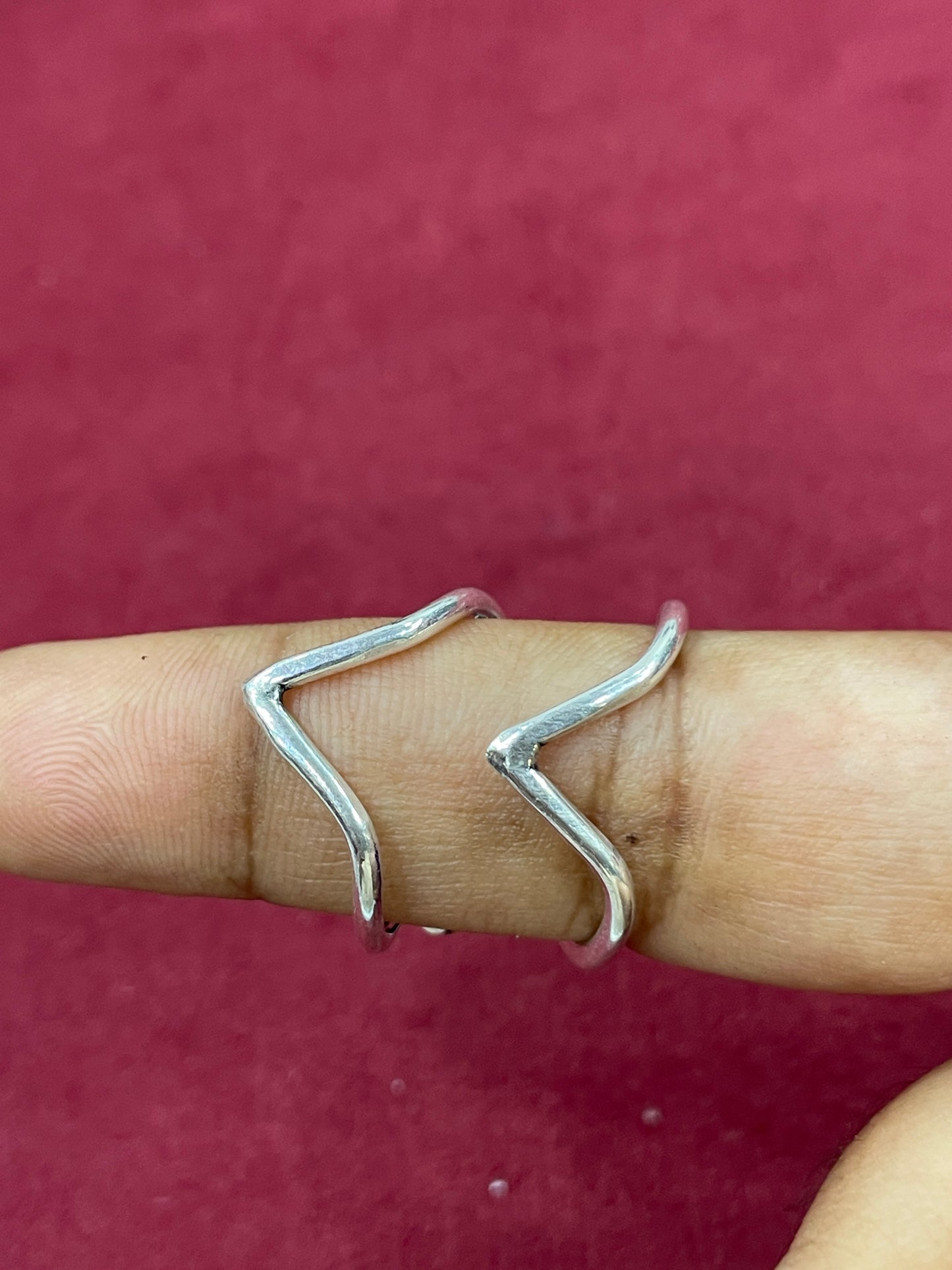 925 Silver Big Toe V ring