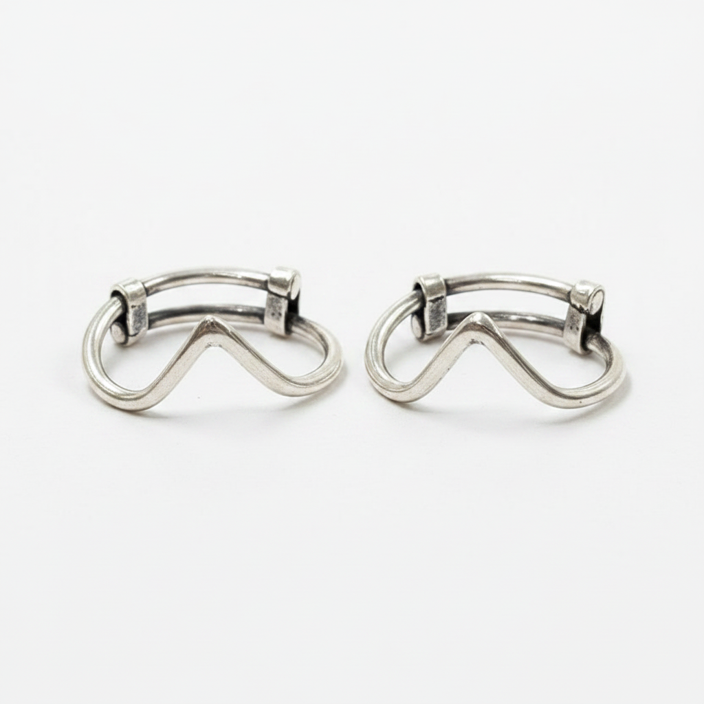 925 Silver Big Toe V ring