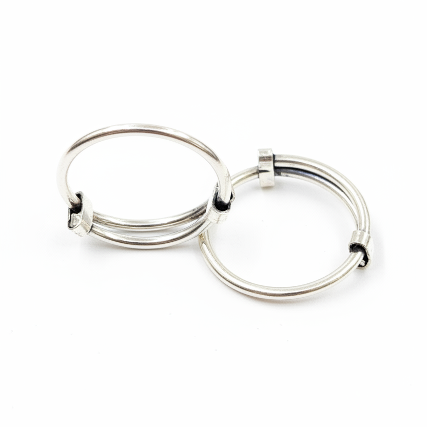 925 Silver Big Toe Round Rings