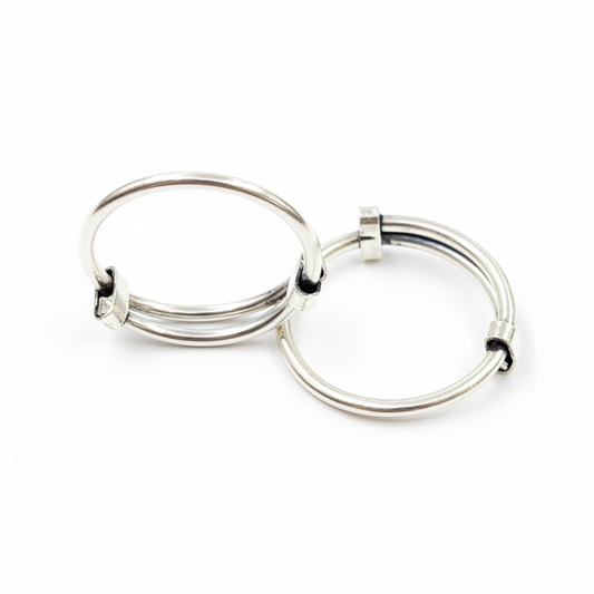 925 Silver Big Toe Round Rings