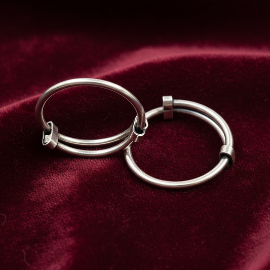 925 Silver Big Toe Round Rings