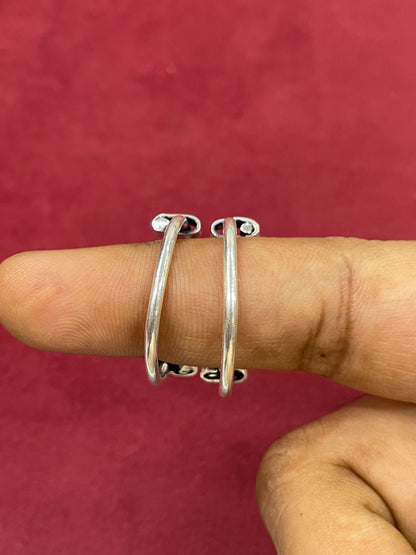 925 Silver Big Toe Round Rings