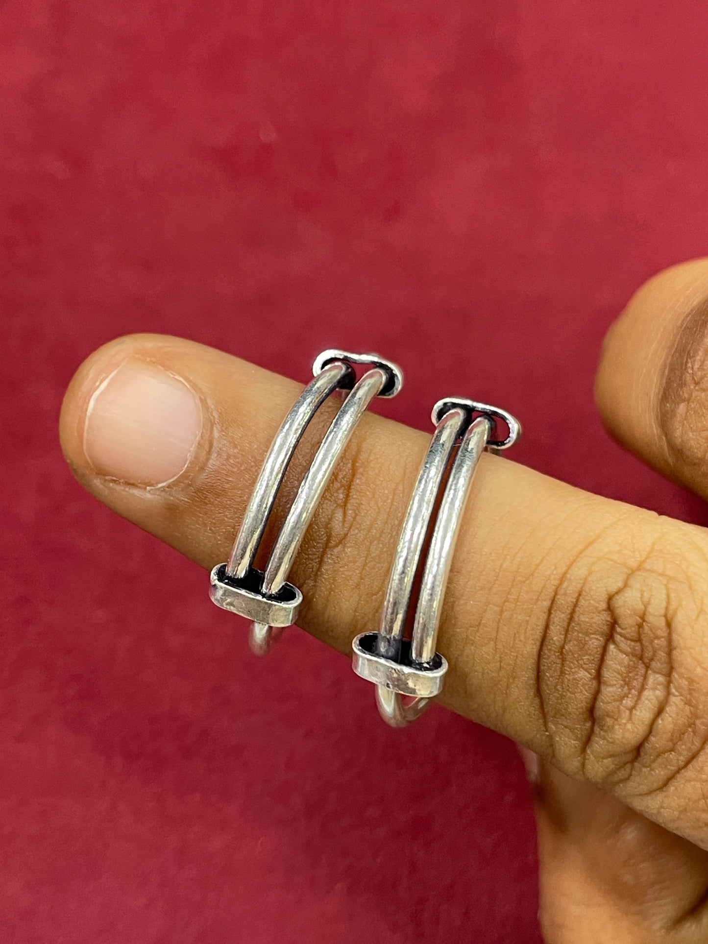 925 Silver Big Toe Round Rings