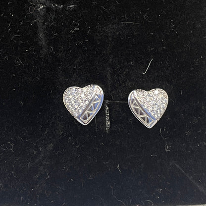 92.5 Silver Heart Earrings for Women | Elegant Love Design | Stylish Jewellery pair