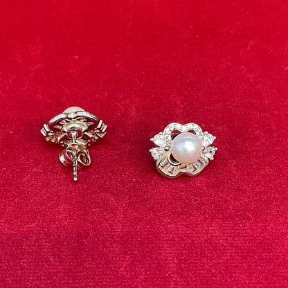 92.5 Silver Stylish Pearl Earrings for Women | Elegant Classic Design | Premium Jewellery pair