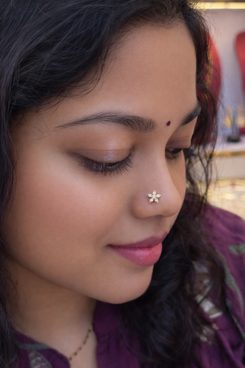 Flower Nose Pin (Single Piece) | Stylish Floral Design | Elegant Jewellery