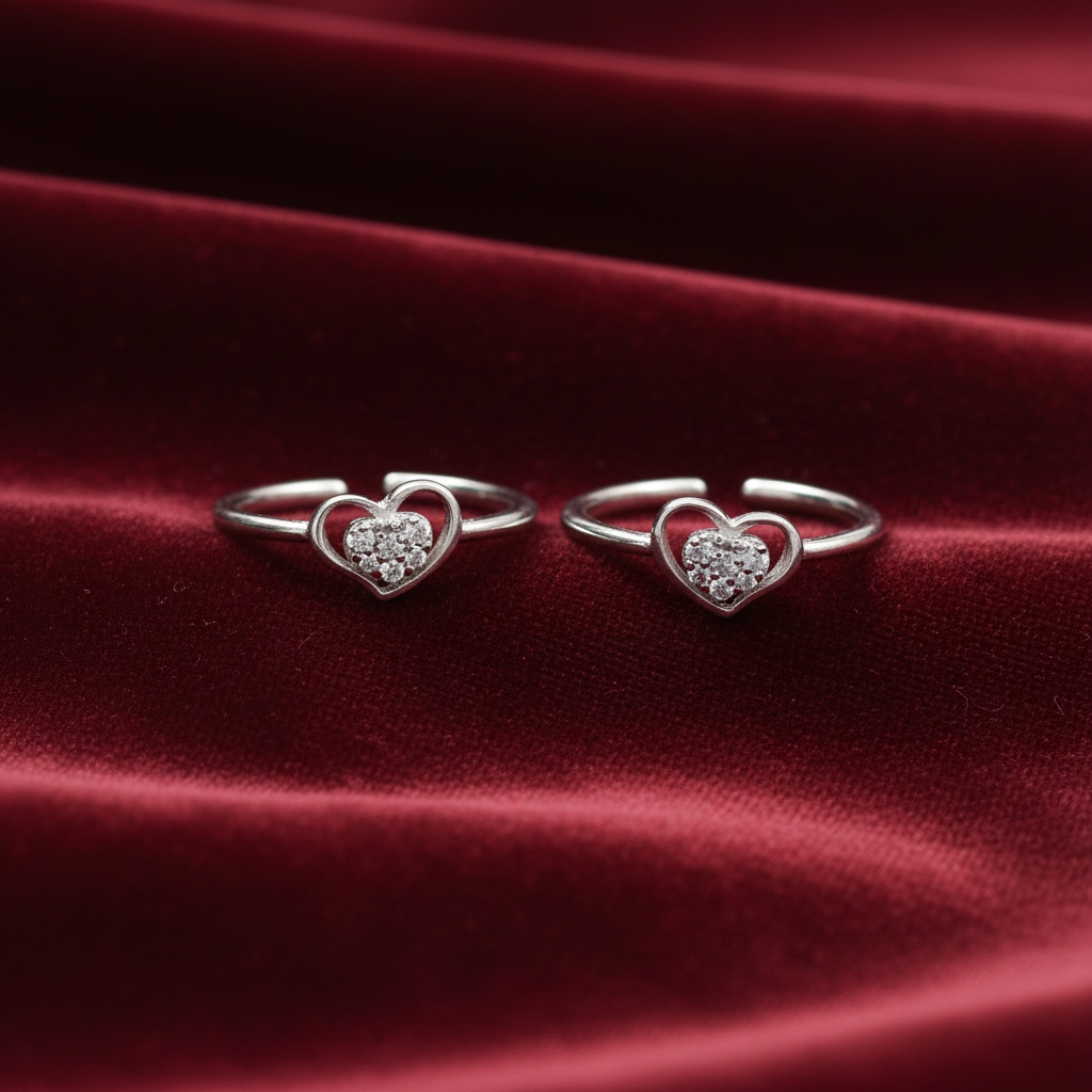 92.5 silver toe ring 