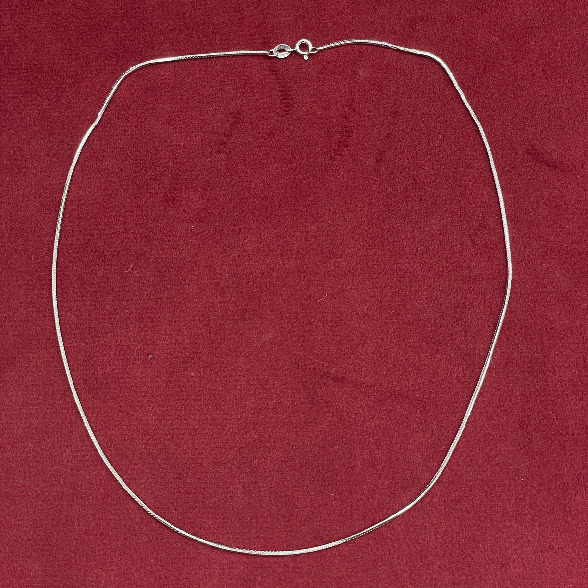 92.5 Sterling Silver Snake Chain - 18 inches
