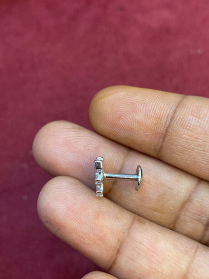 92.5 Silver Tetris Heart Studs | Unique Trendy Design | Jewellery