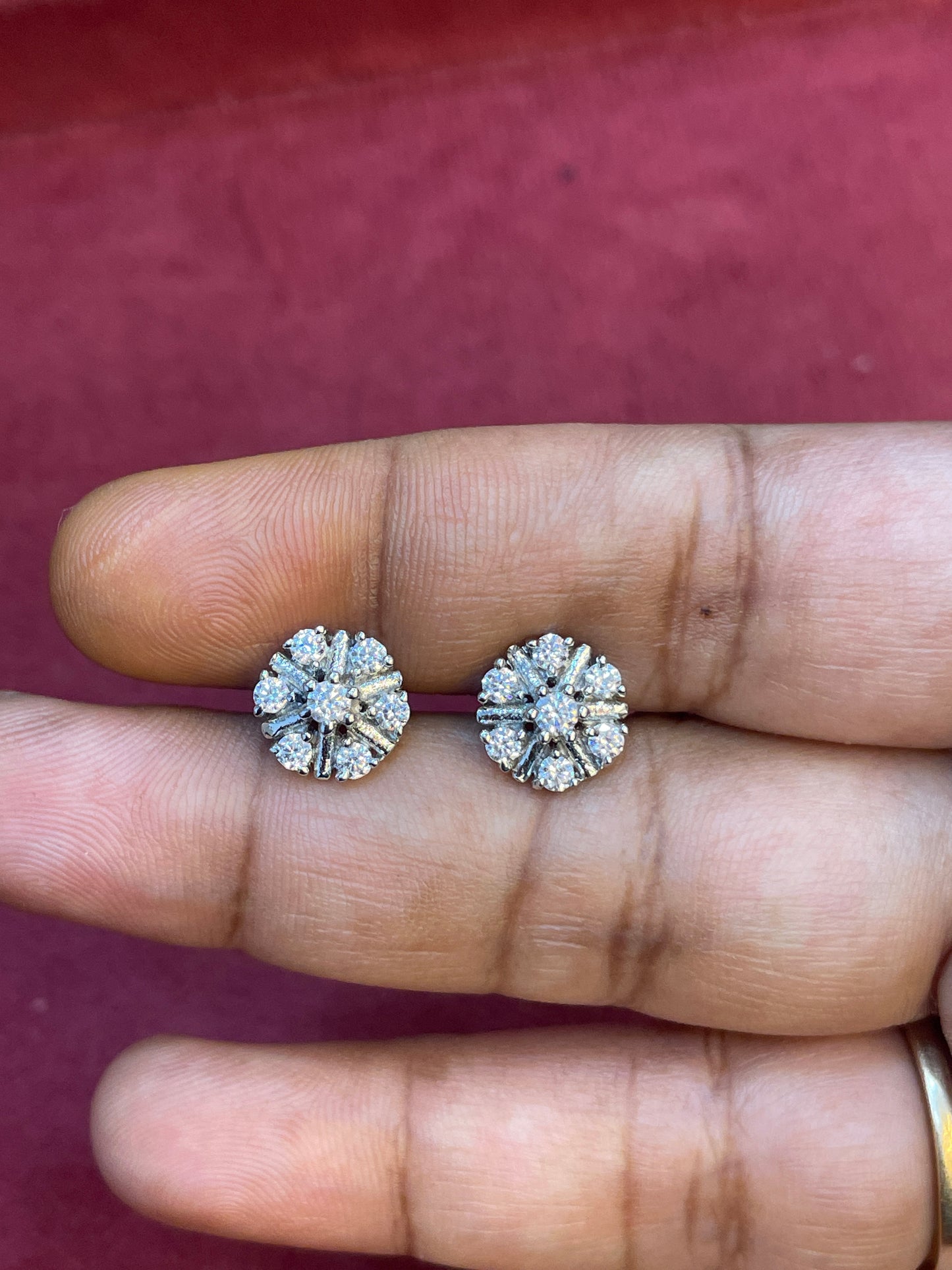 92.5 Silver White Star Studs | Minimal Elegant Design | Jewellery