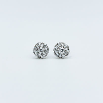 92.5 Silver White Star Studs | Minimal Elegant Design | Jewellery