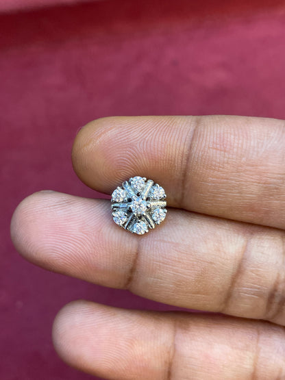92.5 Silver White Star Studs | Minimal Elegant Design | Jewellery