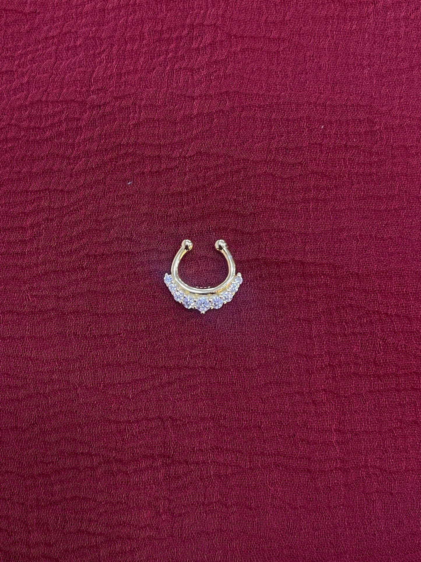 92.5 Silver Gold Plated Refined Septum