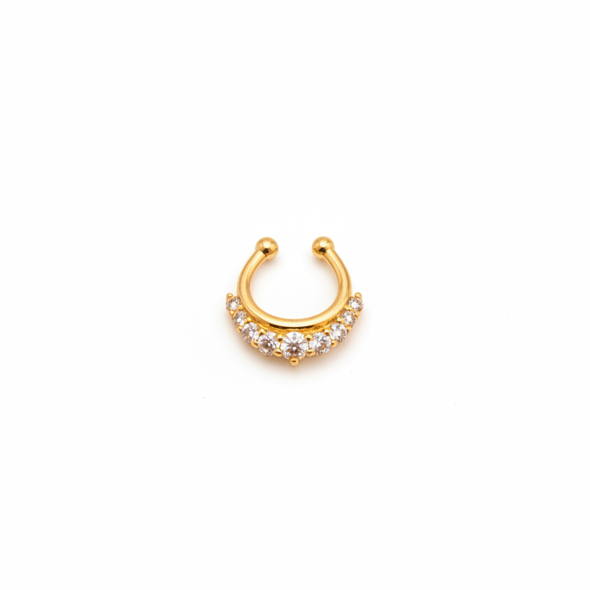 92.5 Silver Gold Plated Refined Septum