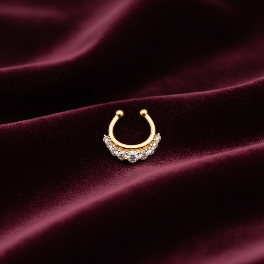 92.5 Silver Gold Plated Refined Septum