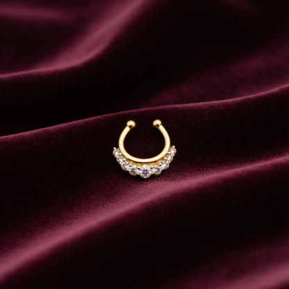 92.5 Silver Gold Plated Refined Septum