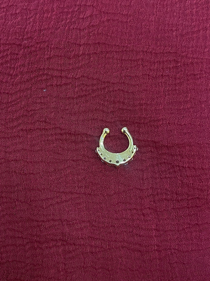 92.5 Silver Gold Plated Refined Septum